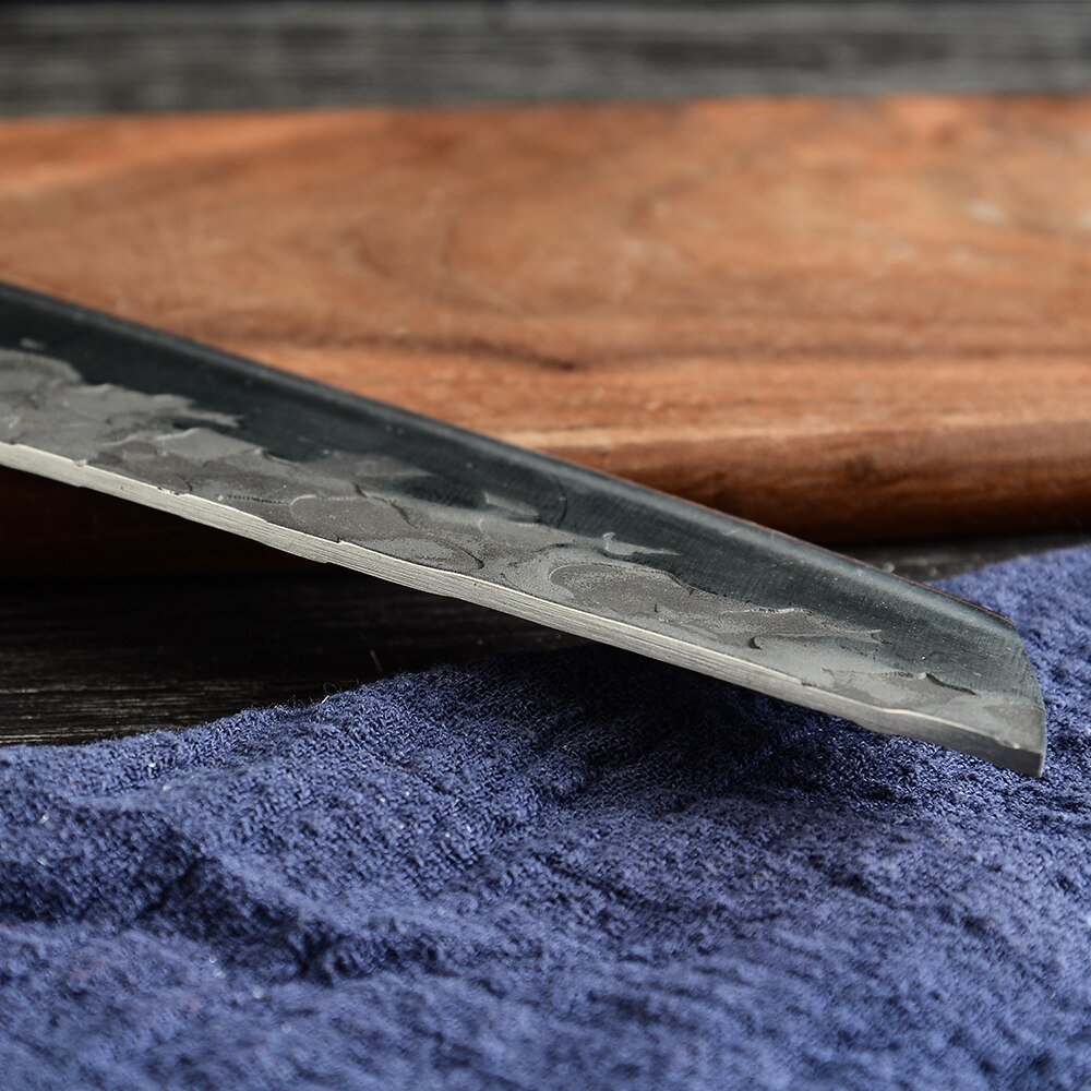 Kitchen Knives Stainless Steel Single Forged Chef Knife Slicing Cleaver Boning Cooking Knife Tool With Full Tang Wooden Handle