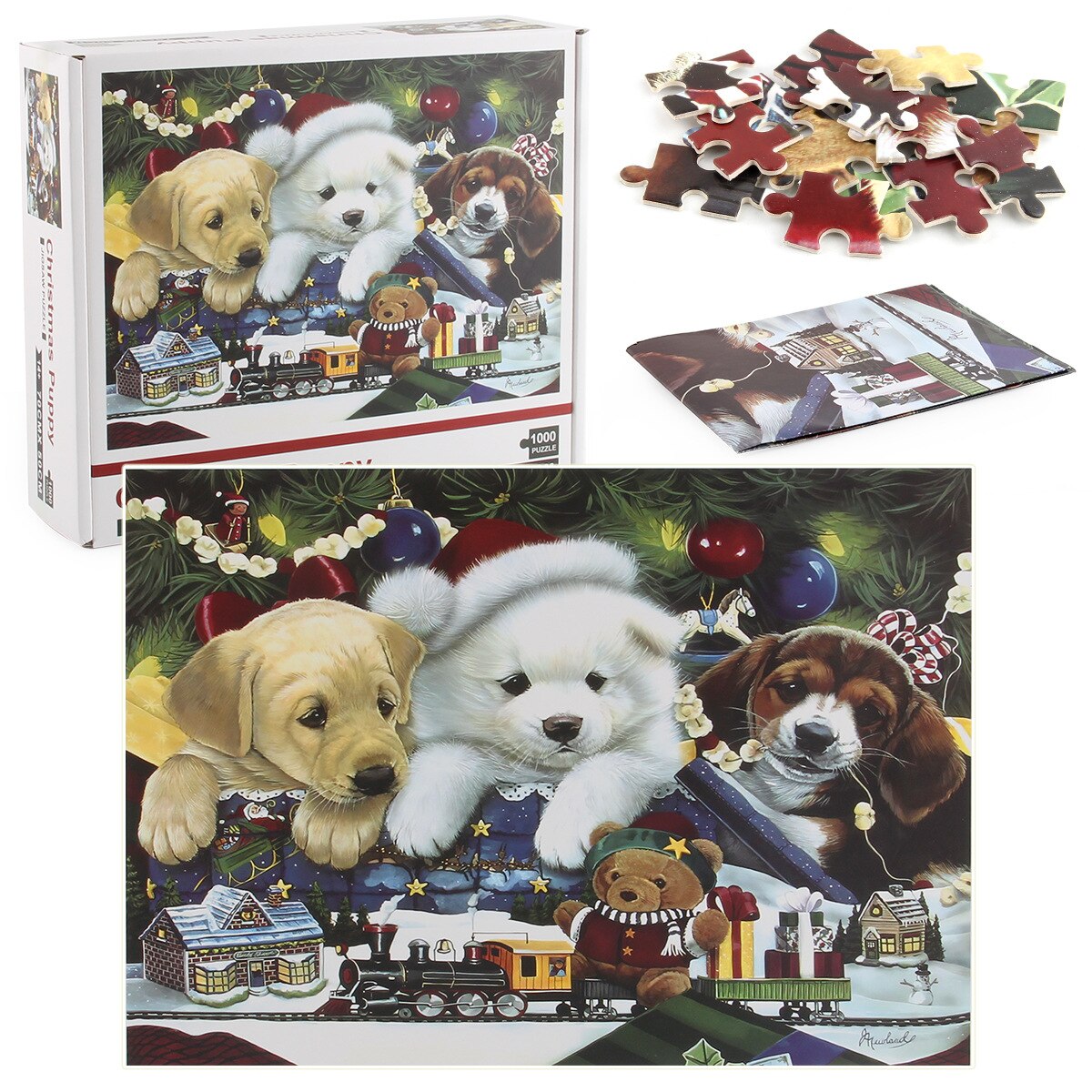 ANSNOW 1000 Teile Puzzle 'Sonnenuntergang Bagger' – Holz-Puzzle Für Erwachsene