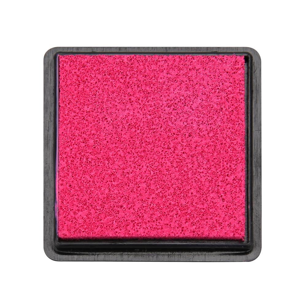 Almohadilla de tinta cuadrada con huella dactilar para DIY, tarjeta manualidades de papel para álbum de recortes, sello de sellado, almohadilla de tinta para decoración de boda: Rose Red