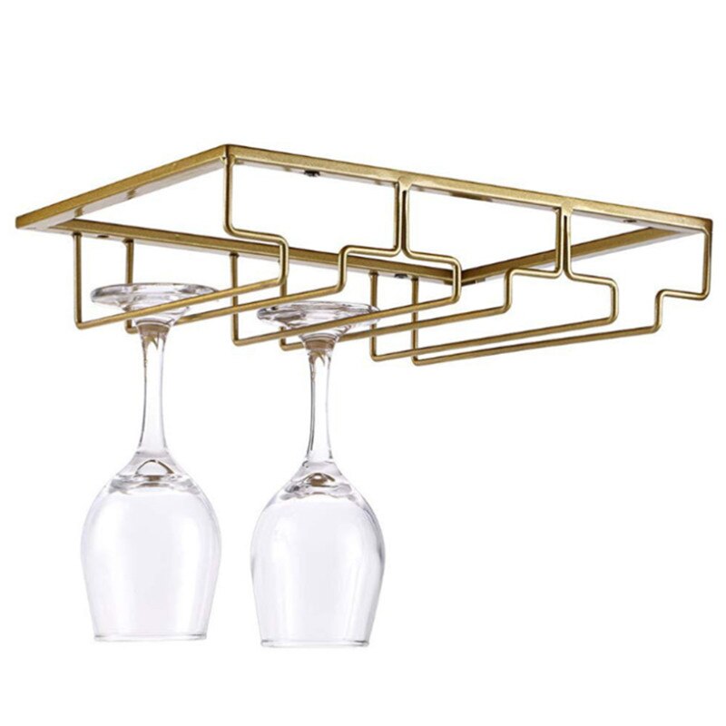Wine glass rack storage rack nailless iron wine gl... – Vicedeal