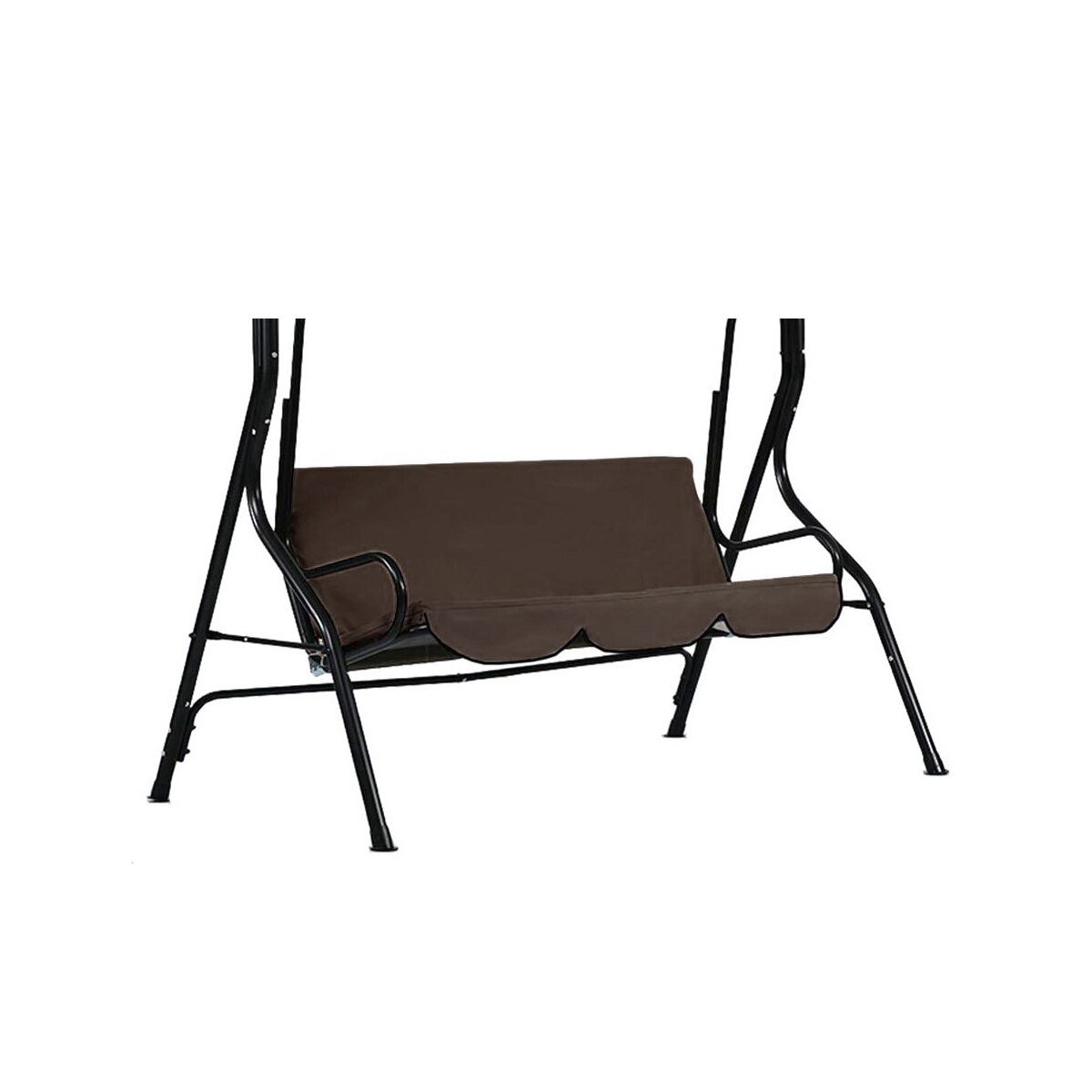 Waterproof Swing Seat Cover Replacement 2/3-Seat Garden Swing Chair Canopy UV Sun Shade Outdoor Chairs Hammock Covers Bag: Brown 3 Seats