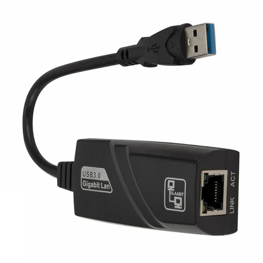 Netzwerk Adapter verdrahtet Usb 3,0 Auf Gigabit Ethernet Kunststoff Rj45 Lan (10/100/1000) Mbps Netzwerk Adapter Ethernet Netzwerk Adapter: Default Title