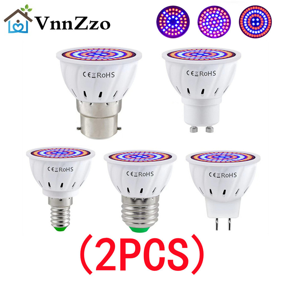Bombilla LED de espectro completo para cultivo E27 E14 GU10 MR16 220V lámpara hidropónica de invernadero luz de cultivo para plantas de interior lámpara de flores Phyto