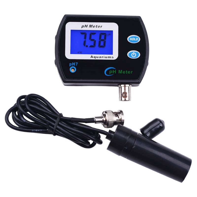Portable PH Meter Tester Accurate Digital Pen PH-990 Pocket Aquarium Wine Urine LCD PH Test with large screen