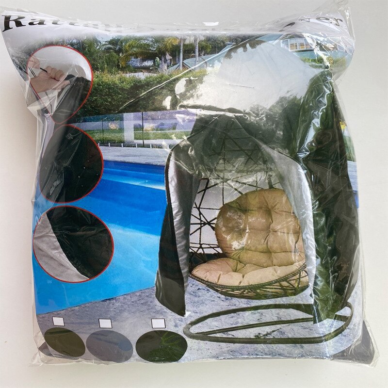 Ao ar livre pendurado ovo cadeira capa à prova dwaterproof água pára-sol pátio cadeira poeira capa de chuva protetor swing chair cover uv capa protetora