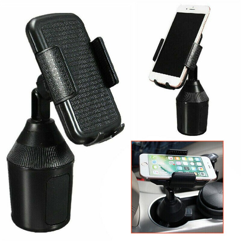 Universal Adjustable Cup Holder Car Mount 360 Degree Rotatable For Cell Phones Extra Long Neck