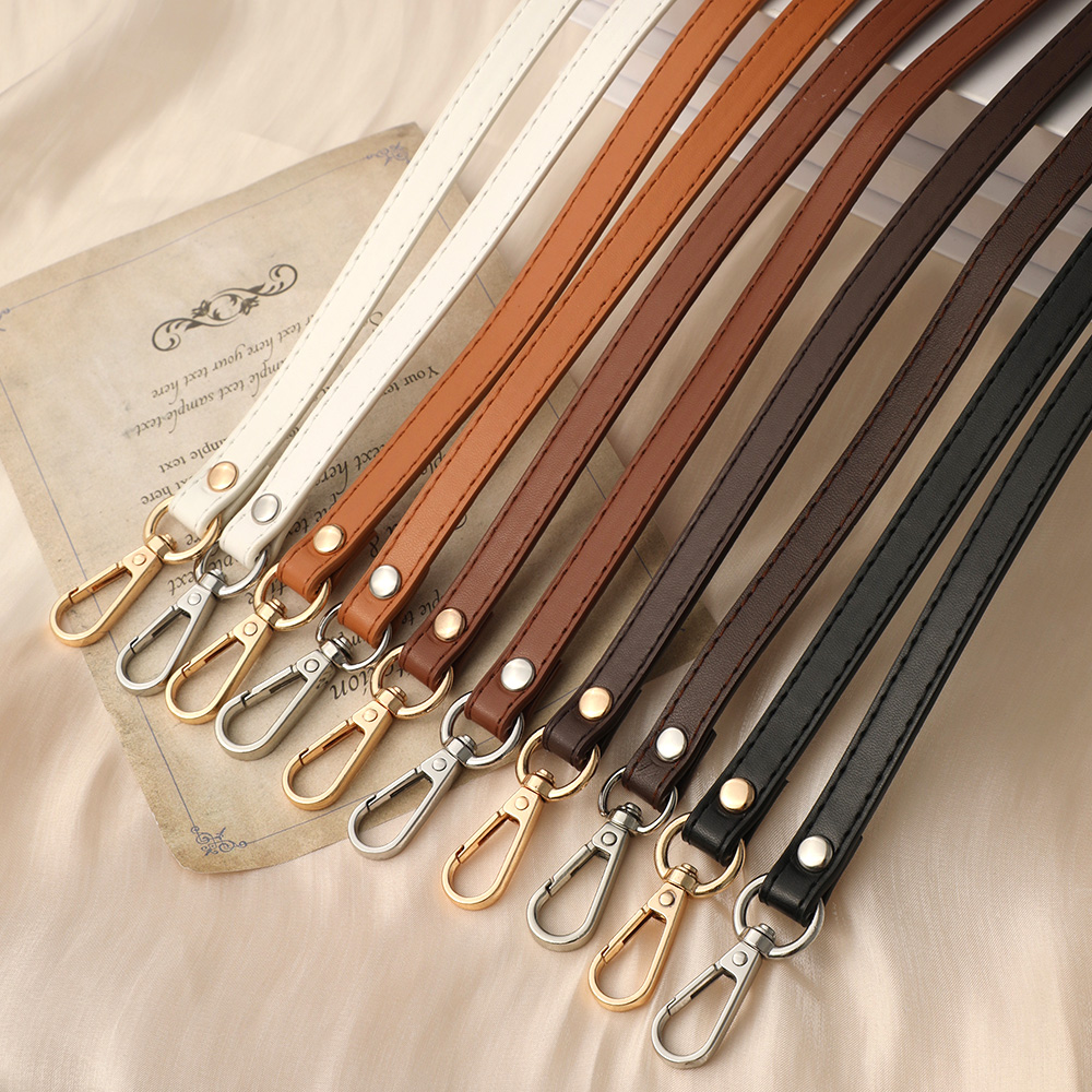 120cm lange justerbare taskeremme i pu-læder til kvinder, skulderrem til udskiftning af taskerem til crossbody-tasker, tilbehør