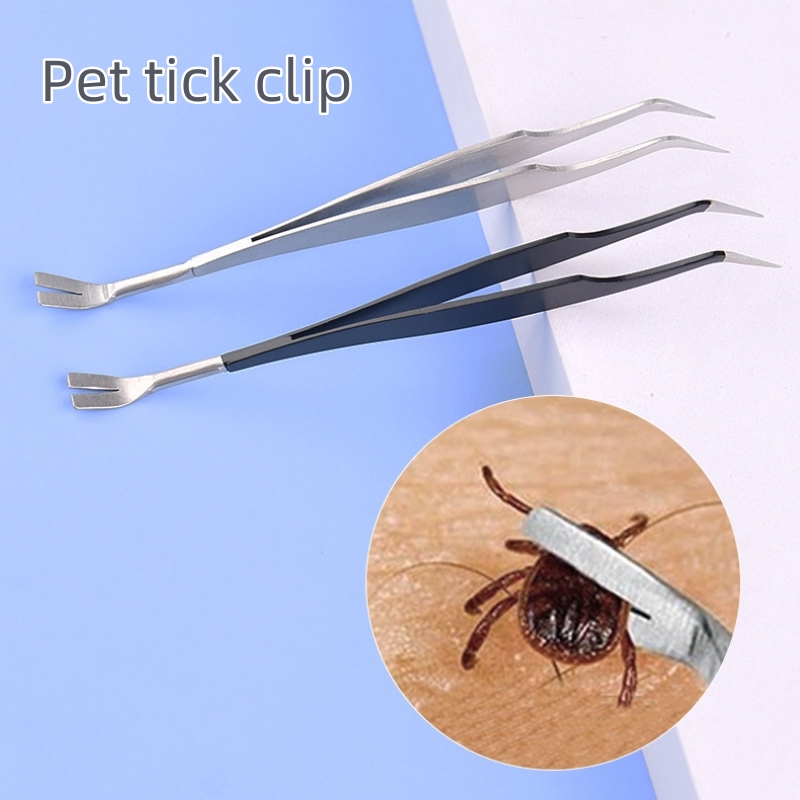 2 In 1 Tick Remover Tool Tick Removal Tweezers For Humans & Pets Pets Flea And Tick Removal Tick Remover Tools