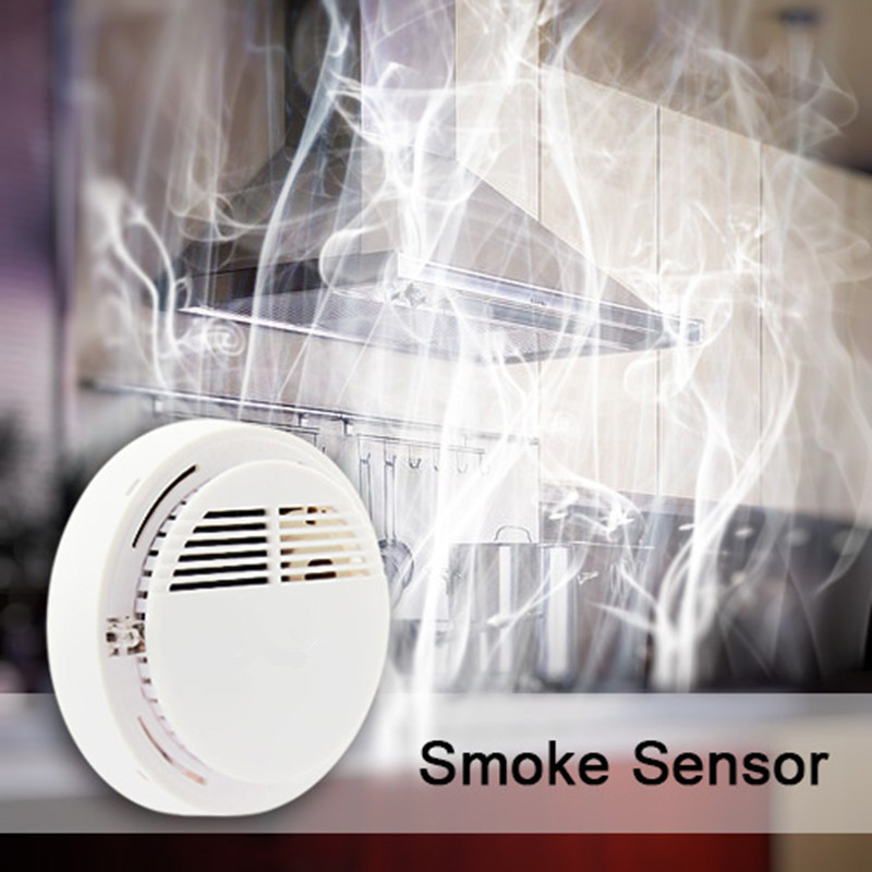 85db stemme uafhængig røgalarm bærbar høj følsom stabil brandalarm alene sensor alarm trådløs hjemme røg sensor