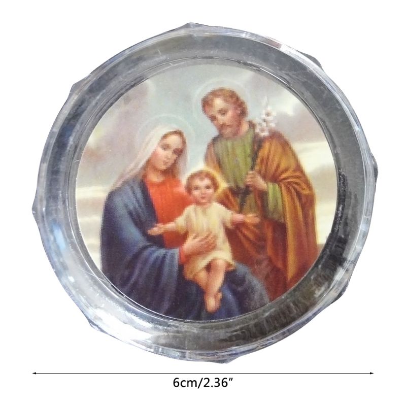 Plastic Storage Box for Round Beads Catholic Rosary Cross Religious Necklace Jewelry Bracelets