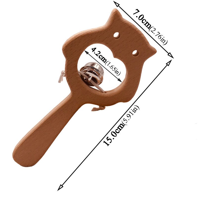 Baby Spielzeug 0 12 Monate Aus Holz Rassel Spielzeug Baby Shaker Hand Glocke Baby Rassel Sand Hammer Musical Spielzeug Montessori Pädagogisches spielzeug: TJ191