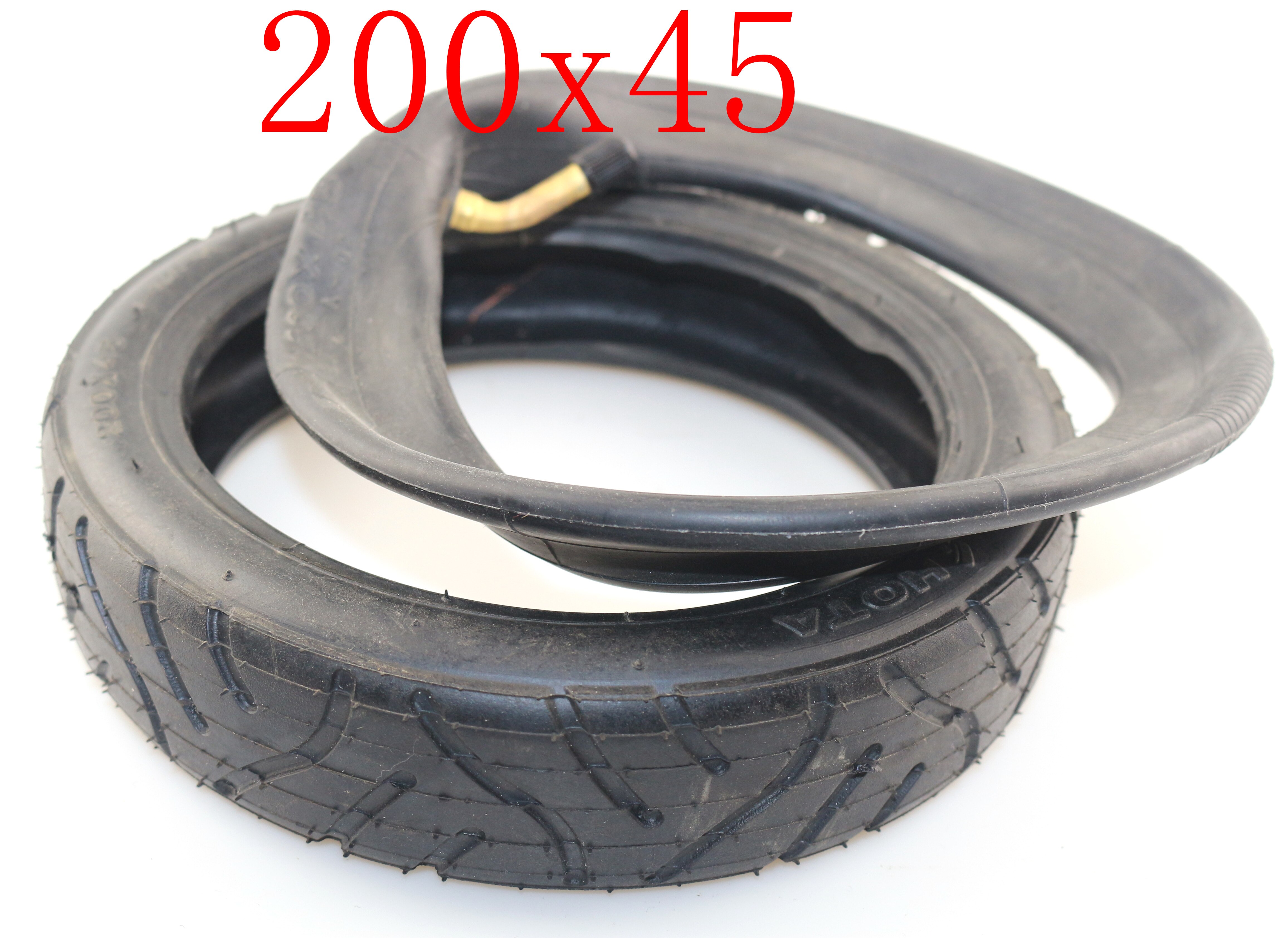 8- tommer 200 x 45 dekk indre slange 200*45 dekk passer elektrisk scooter barberhøvel scooter e-scooter sammenleggbar barberhøvel e-scooter