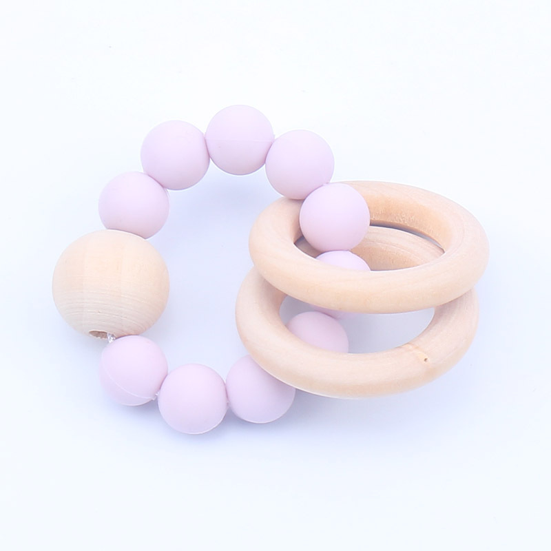bambino teether Del braccialetto Del bambino teether Del braccialetto Del bambino teether del braccialetto del bambino teether giocattoli del bambino per i denti animale del silicone perline