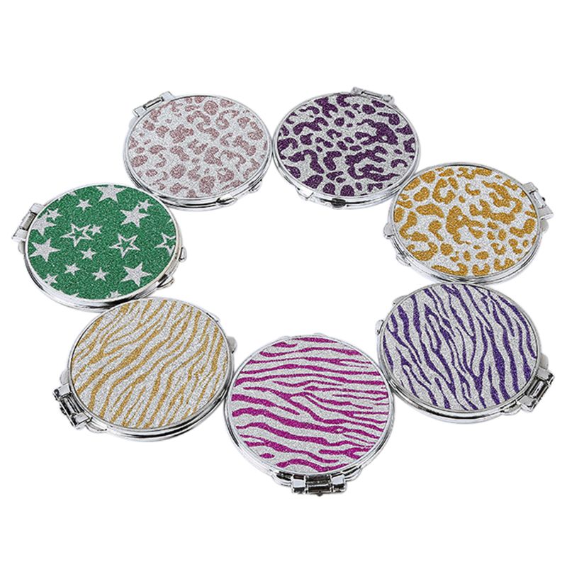 Specchietto Pieghevole Portatile In Metallo Con Lente D'Ingrandimento 1X/2X – Mini Specchio Da Trucco Compatto, Colore Rame Antico, Ideale Per Viaggi - 6