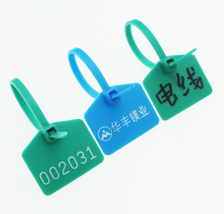 Plastic Tags, Double-locked Nylon Labeling Tags Luggage Tags Writable Parcel Tags Labels with Cable Ties for Customs