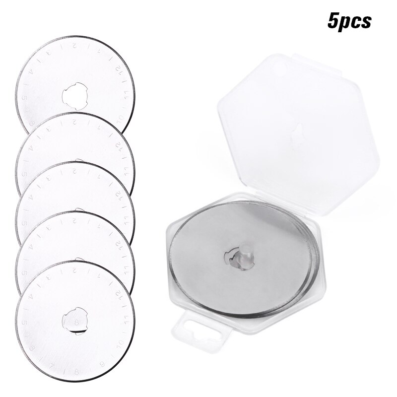 LMDZ 45mm Cutting Ruller Rotary Cutter And Replacement Blades Fabric Patchwork Leather Crafts Cutting Mat Leather Cutting Tools: 2