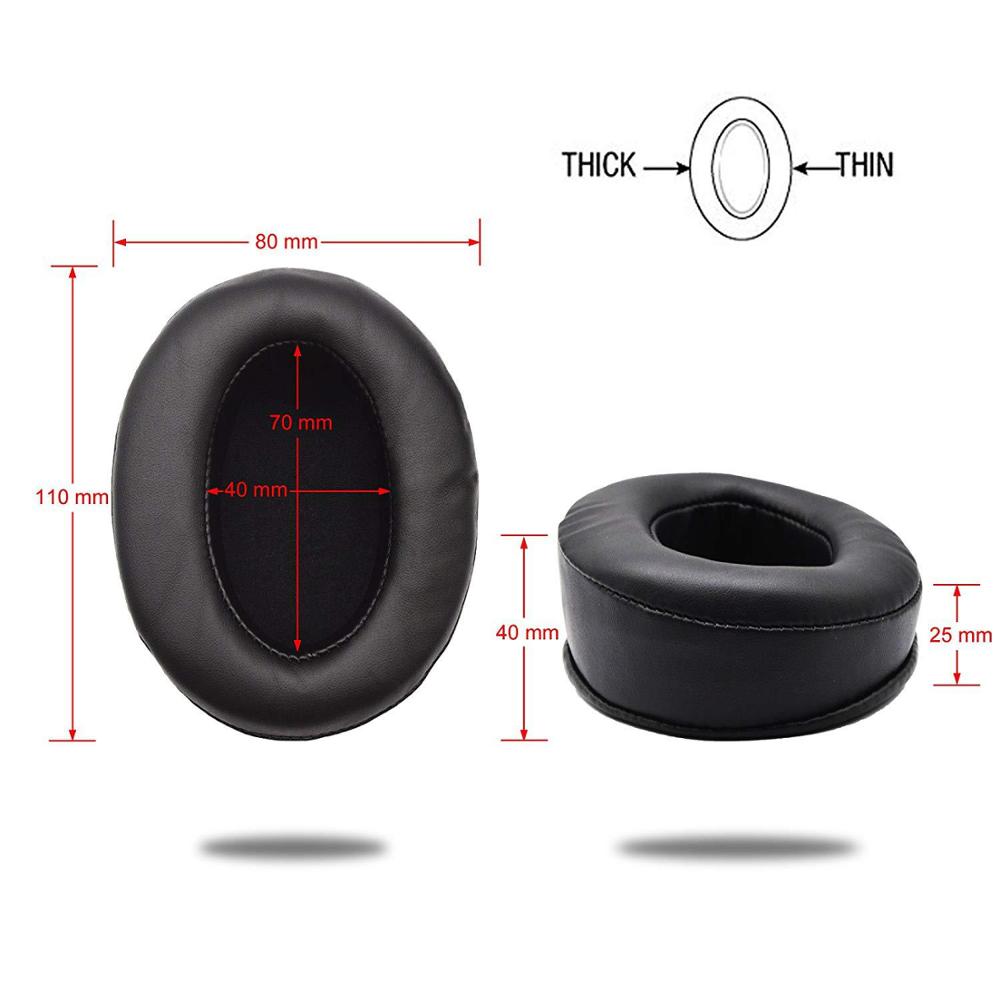 Replacement 4 color Angled Foam Ear Pads Cushions for Brainwavz HM5 M50X MDR V6 Headphone Earpads Earmuffs 110mm*90mm