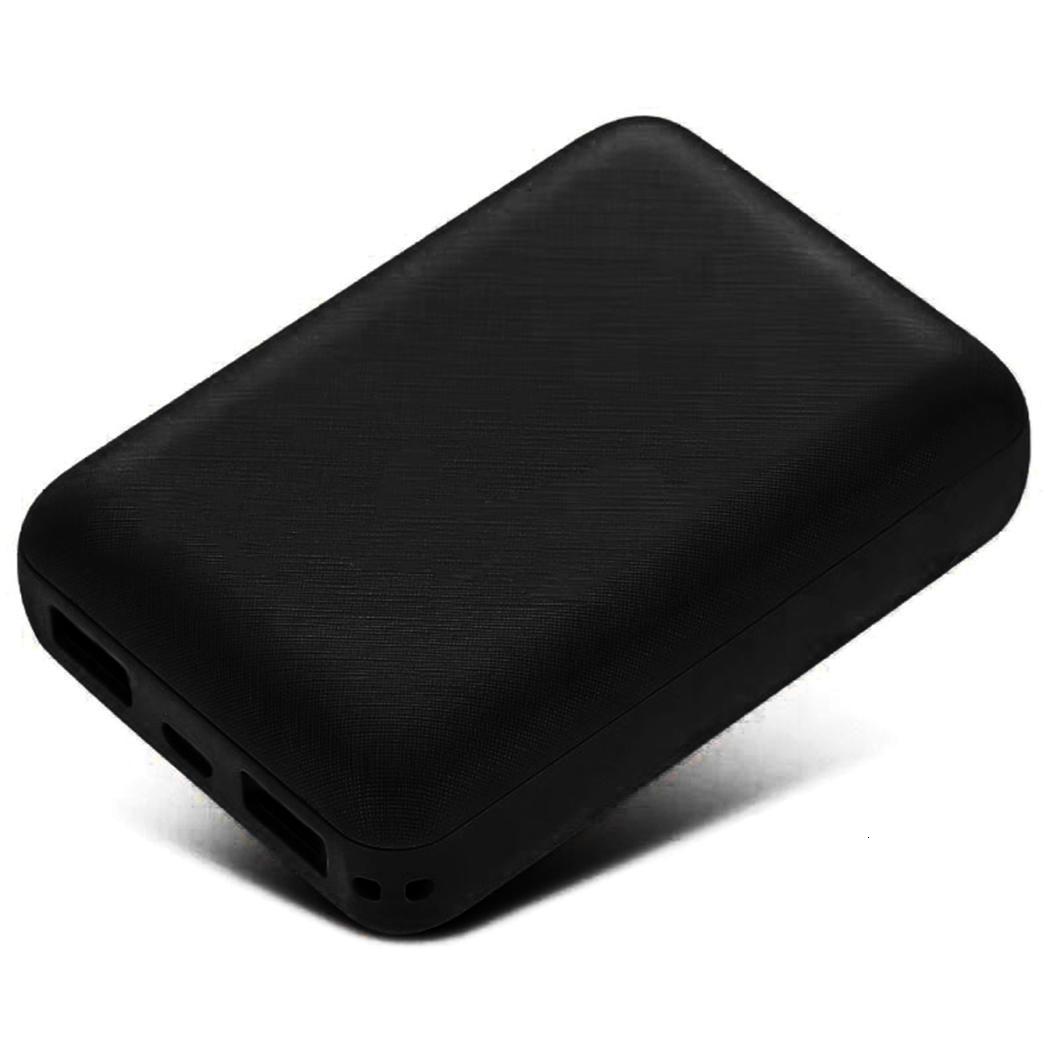 Geen Batterij Power Bank Case Dubbele Usb Externe Diy Batterij Shell Mobiele Telefoon Geval Oplader Powerbank Voor Xiaomi Iphone Samsung: Black  shell