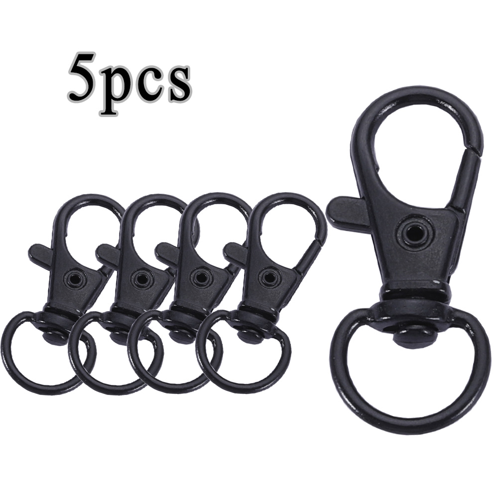 1/5/10/20pcs Goud Verzilverd Karabijn Haken Split Sleutelhanger Swivel Connector Karabijnhaak voor Sieraden Bevindingen Maken DIY: Bruin