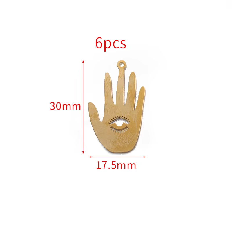 1 paquete de latón en bruto religioso Egipto Ojo del mal Celestial ojos que todos ven encanto colgante para joyería DIY haciendo Accesorios: Azul