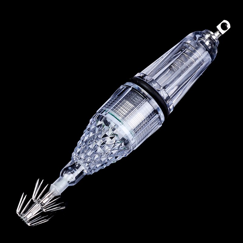 Lampe de pêche sous-marine de 12cm, appât lumineux pour attraper des poissons, des calamars, des poulpes: WHITE