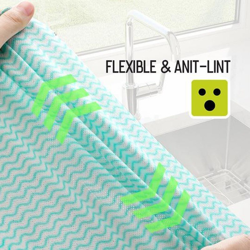 1 Roll Cleaning Wash Cloth Kitchen Towel Duster Cloth Non-woven Fabric Kitchen Cleaning Towel No Oil Rag Furniture Dish Cloth