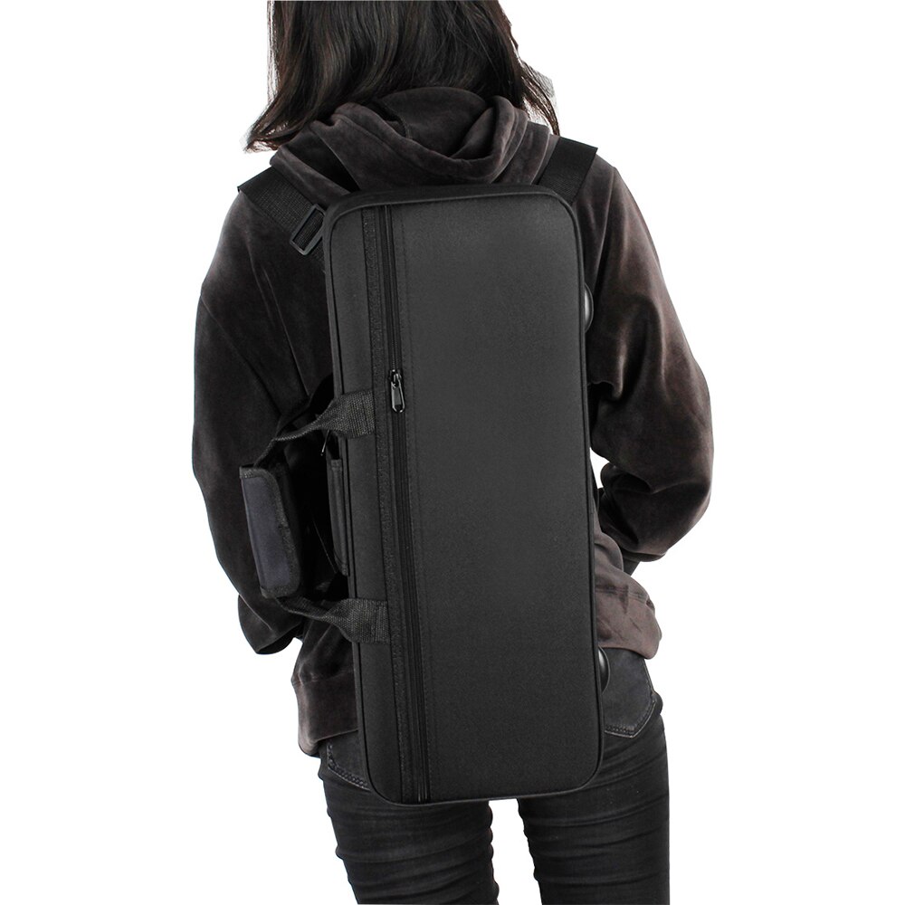 600d trompet gigbag box rugzak waterafstotend oxford doek met verstelbare dubbele schouderriem vak schuim katoen gevoerd