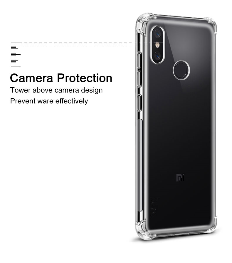 For Xiaomi Max 2 3 Max2 Max3 Case Air Cushion Shockproof Airbag Clear Silicone TPU Back Cover Soft Case for Xiaomi Mi Max 2 3
