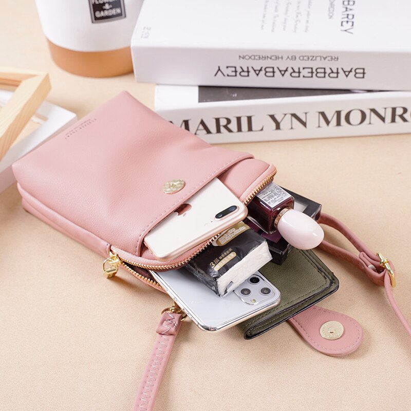 Multifunctionele damesportemonnee telefoonhoesje all-match draagbare portemonnee voor kleingeld multifunctionele portemonnee