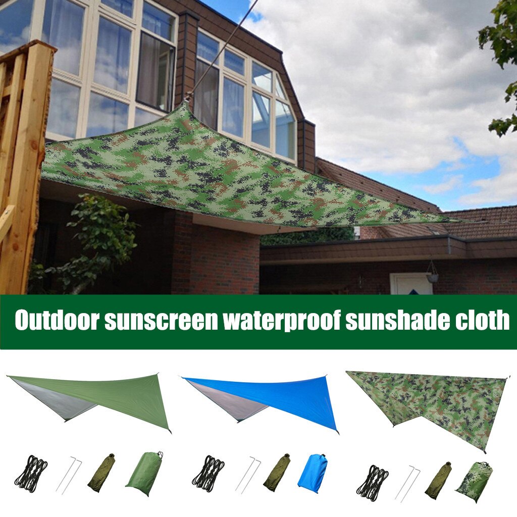 Outdoor Sun Shade Sunscreen Shade Sail Waterproof Awning For Outdoor Garden Beach Camping Patio Pool Canopy Tent Sun Shelter