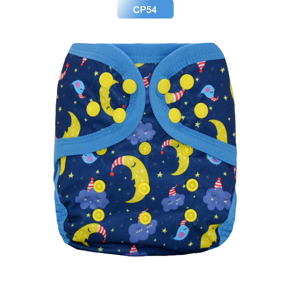 EezKoala Heavy Wetter AI2 Cloth Diaper Snap Insert Hemp Cotton Eco-Friendly Baby Nappy Waterproof Washable Night Nappies: CP54 AI2 Diaper