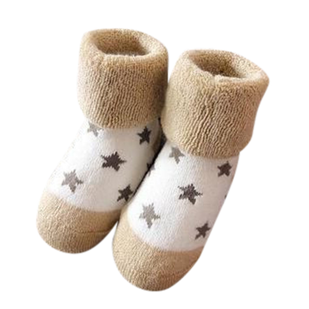 Baby Winter Sokken Peuter Baby Jongens Meisjes Kids Anti-Slip Sokken Baby Cartoon Leuke Gebreide Warme Winter Sokken Baby boot Sokken: C