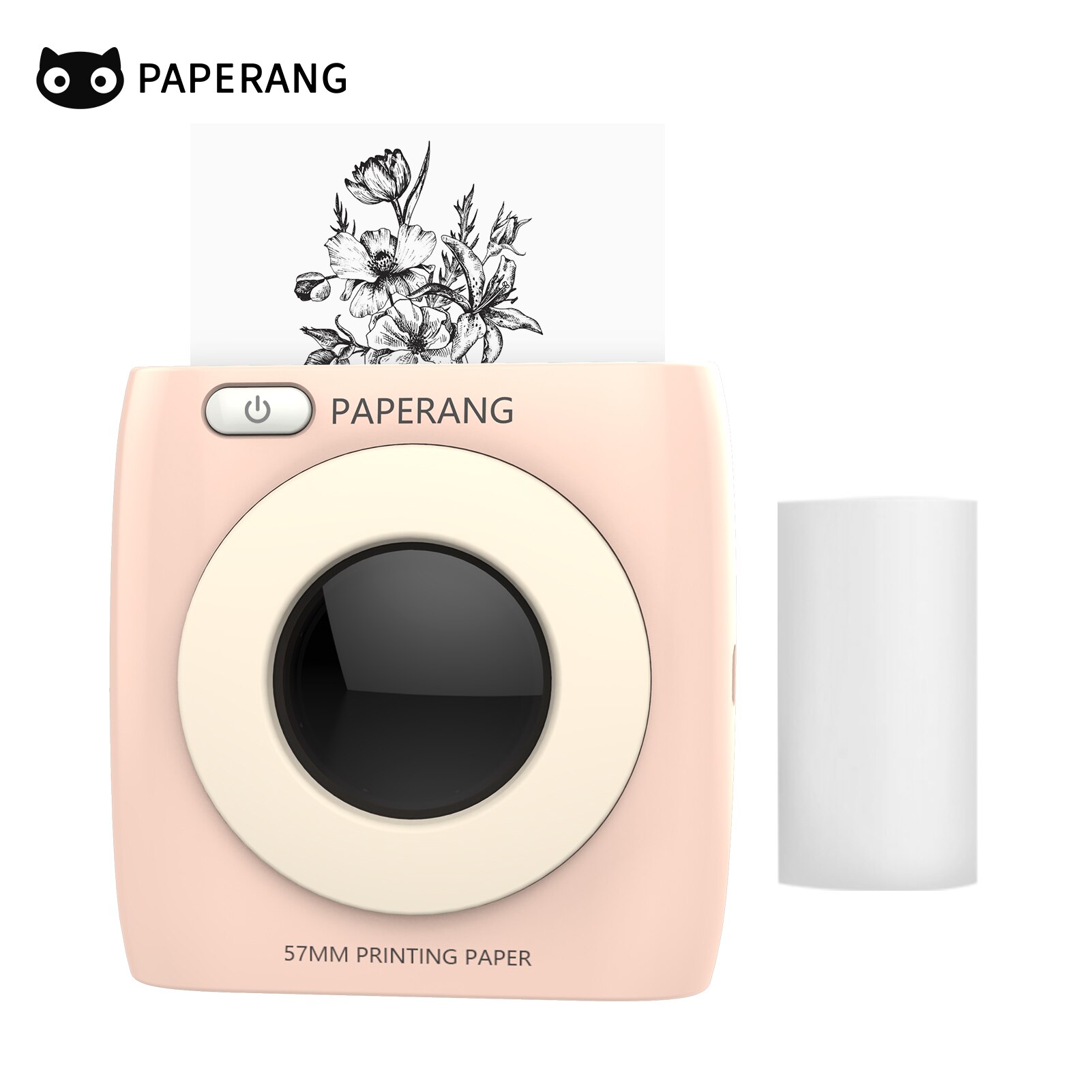 Paperang P2 Pocket Printer 300Dpi Bt Draadloze Printer Draagbare Thermische Printer Voor Foto Compatibel Met Android Ios Windows Mac: Pink-1 Paper