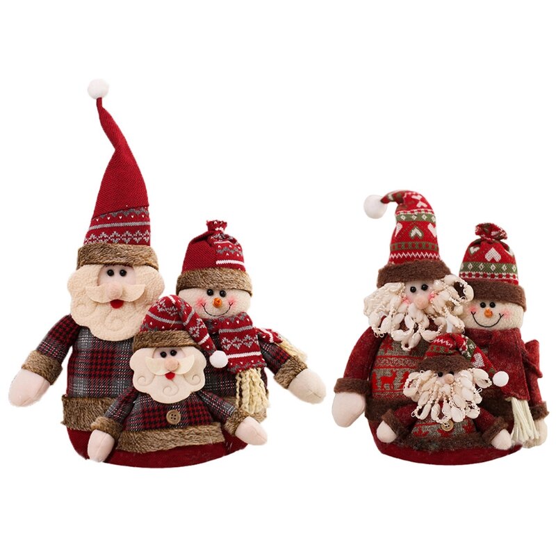 Kerst Kerstman Pop Kerst Ornament Lange Benen Tafel Haard Home Decoratie Kerst Beeldjes Pluche M6CE