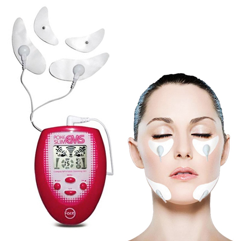 Slankningsværktøj ems tiere ansigtsløftning kæbe muskel ansigt massager elektronisk puls krop kæbe massage muskelstimulator enhed