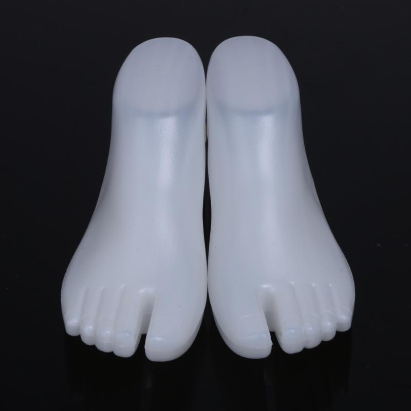 1 Pair salePair of Hard Plastic Feet Mannequin Foot Model Tools for Shoes Display (Adult Feet)