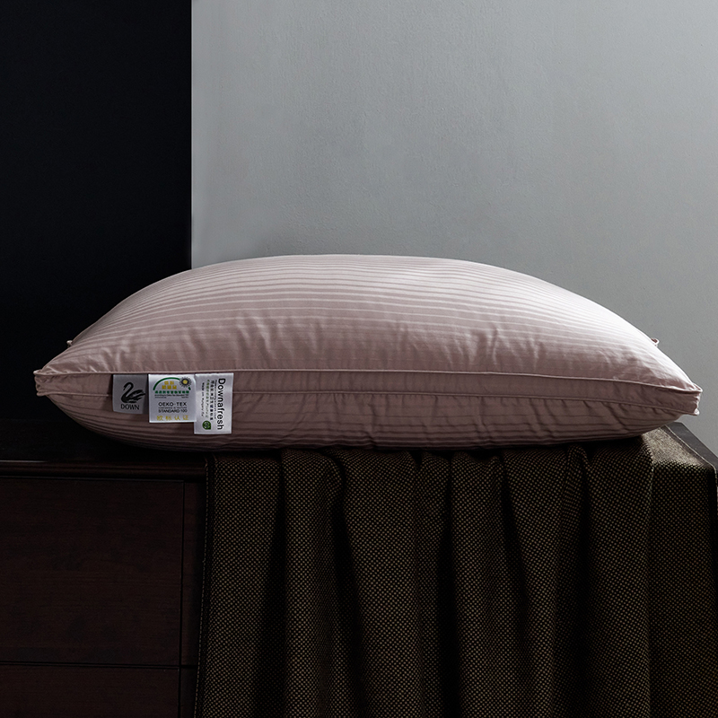 100% Goose Down Pillows Neck Pillows for Sleeping Bed Pillow 100% Cotton Cover with Goose Donw 1pc Hotel Collection Soft Comfort: 43*73 / Orange