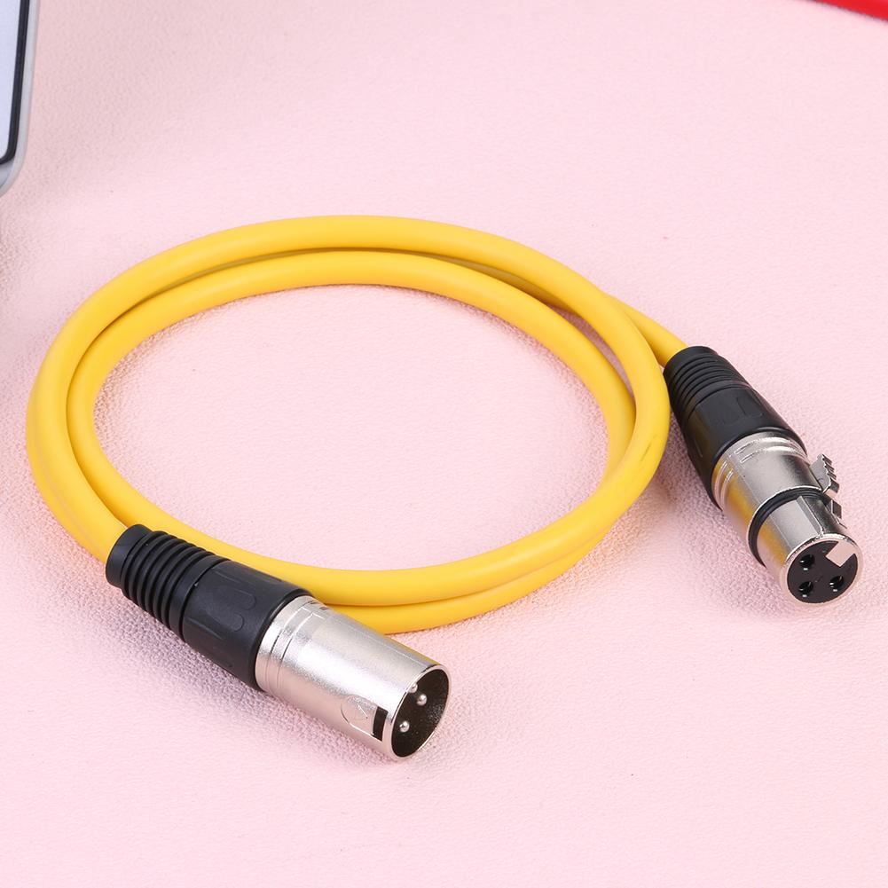 1m XLR Cable Male to Female 3Pin Zinc Alloy Flexible and Durable Noise-Free Audio Cable for Microphone XLR Cord