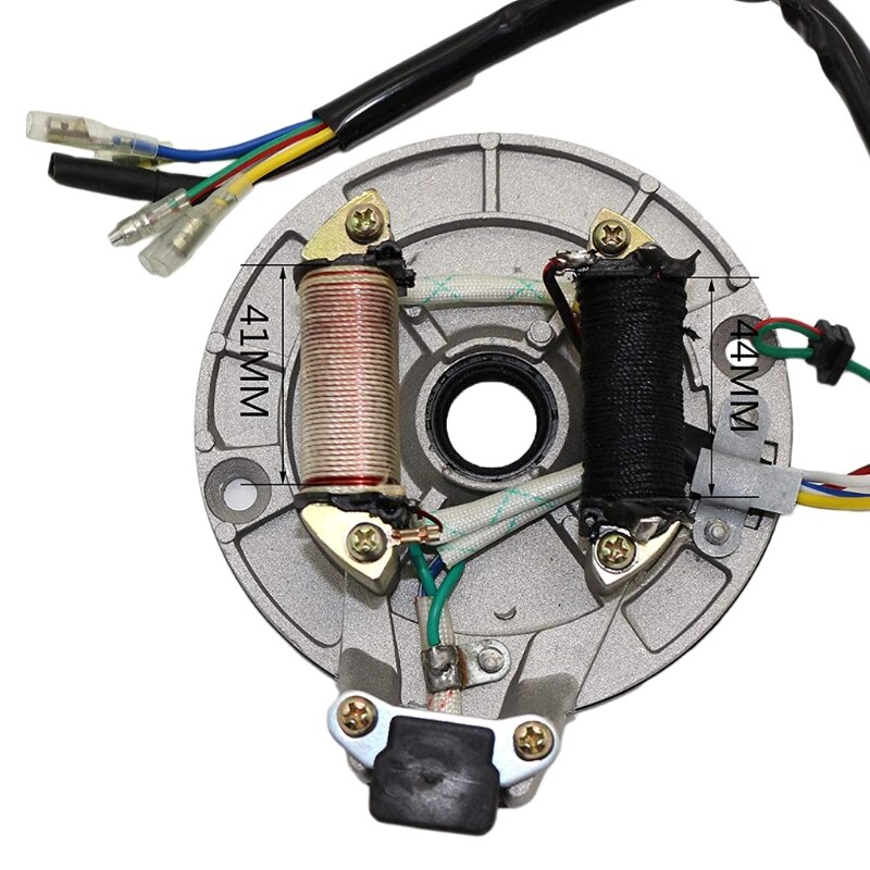 2 Coil Ignition Magneto Stator Plate for 50cc 70cc 90cc 110cc 125cc Taotao Kazuma SSR Baja ATV Quad Dirt Kick Bike 4 Wheele M7DA