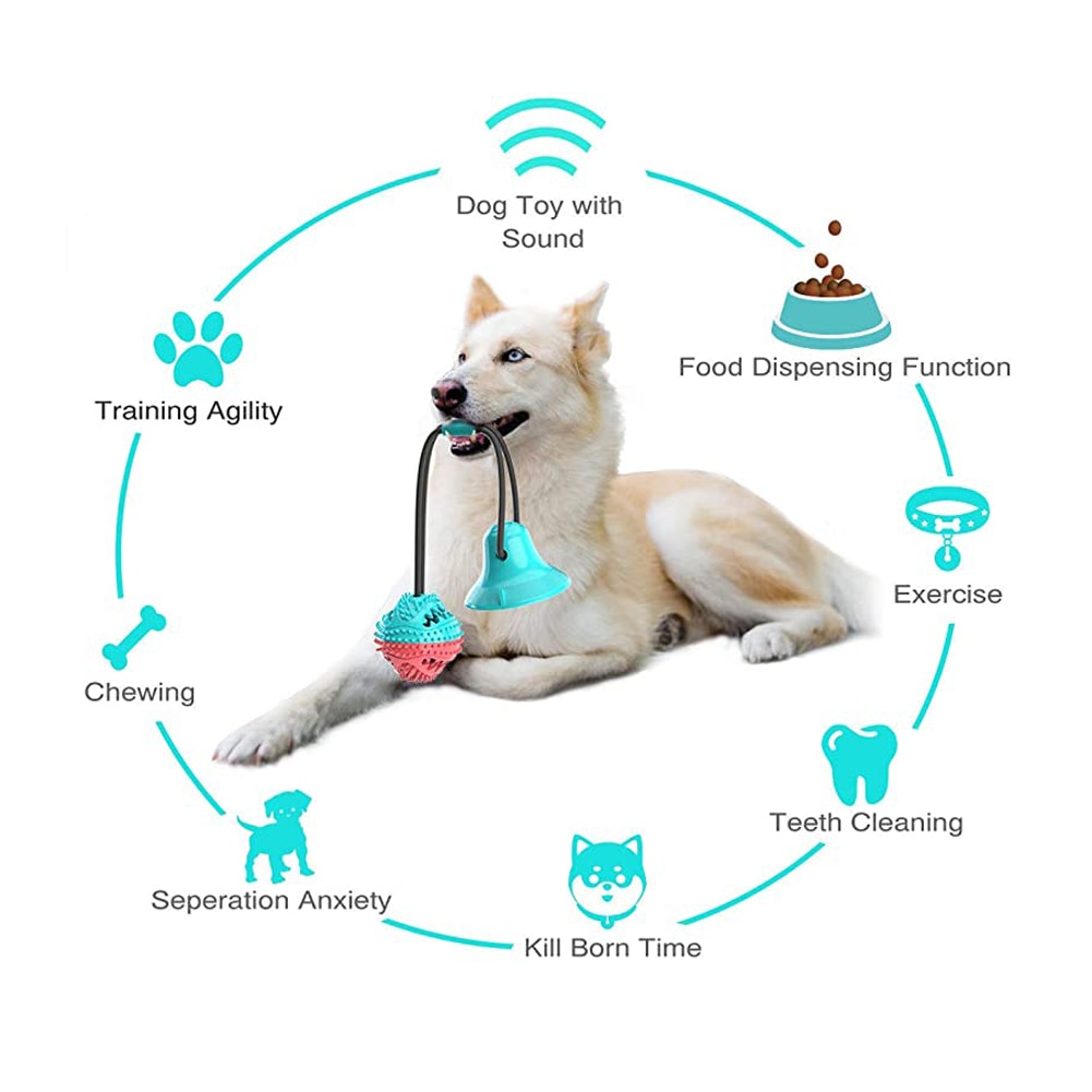 smart interaktiv hundeleke godbit dispensere sugekopp trykk ball hund interaktiv planet lekkasje matte leke hundemat godbit ball bolleleke