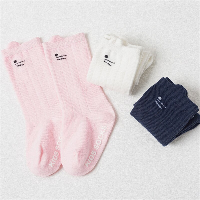 Winter Cotton Girls Socks Long Baby Knee High Socks Cat Style Princess Kids Socks Girl Baby Sock Baby Girl Clothes 0 to 3 years