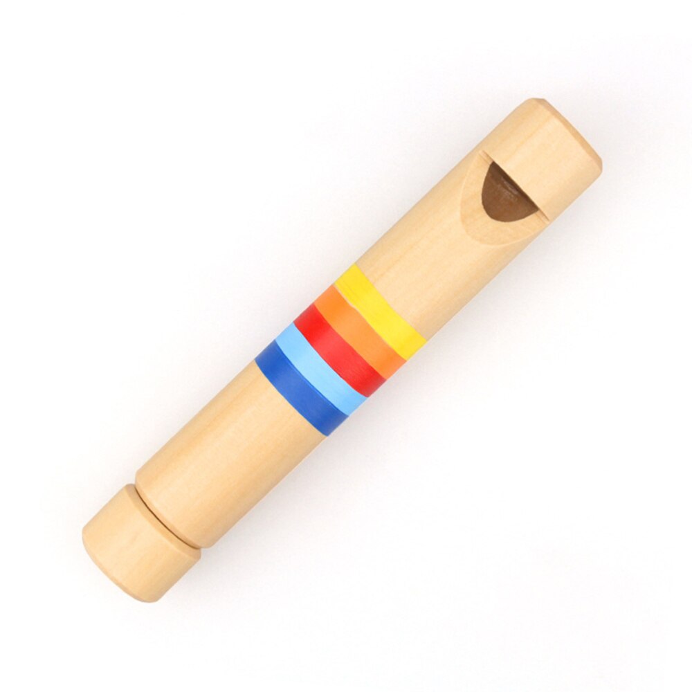 Pull-Push Wooden Whistle Wooden Flute Musical Toys Wooden Flute Educational Learning