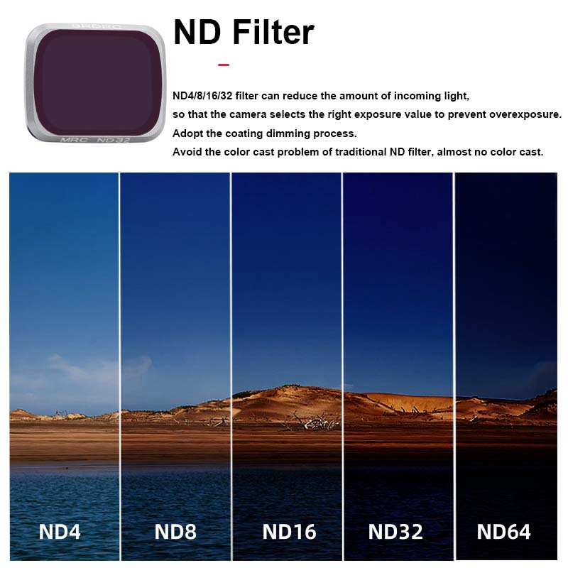 for DJI Mavic Air 2S Lens Filter ND Filter UV CPL NDPL4/8/16/32/64 Light Filters Sets for DJI Air 2S Gimbal Camera Accessories