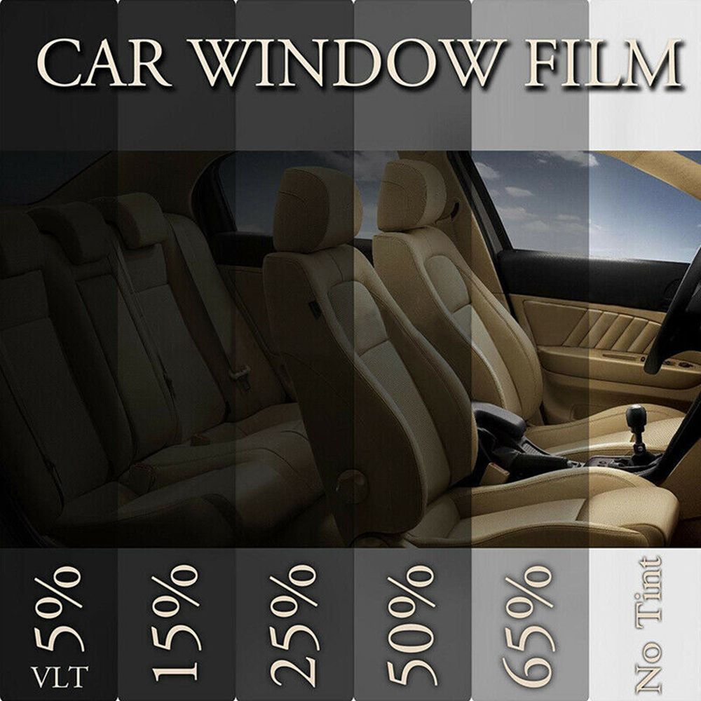 100x50cm 5% VLT Car Window Tint Dark Smoke Black Film Uncut