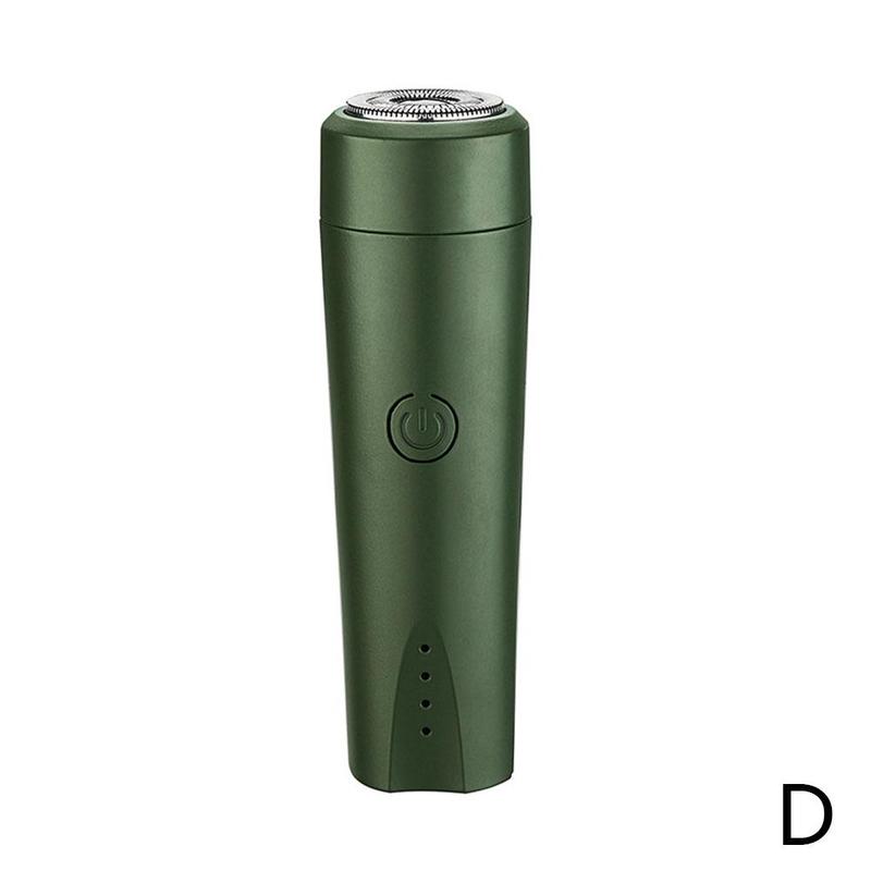 Portable Mini Razor Electric Rotating 1 Head Razor USB Carry Machine Blade Rechargeable Blade Washable Razor To Easy Men's Y1I3: D
