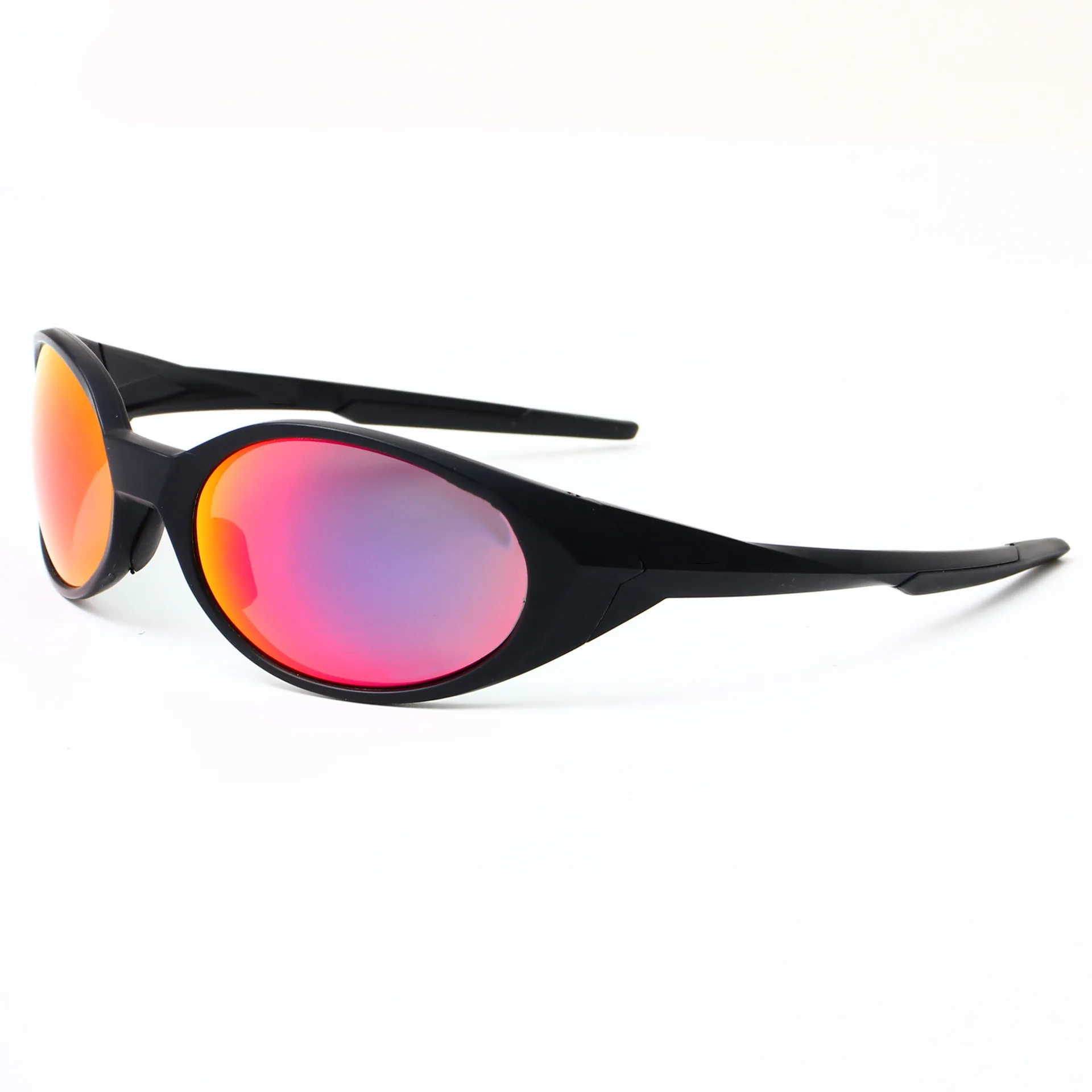 Outdoor Sport Pilot Zonnebril Ovale Mode Y2K Mannen Rijden Sport Zonnescherm Bril Strand Fietsen UV Beschermende Bril: Blauw