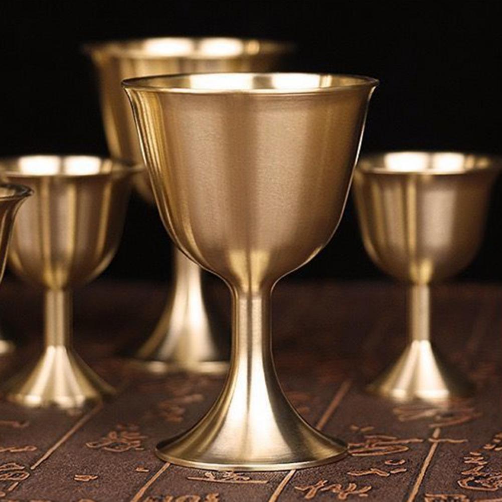 Vinbæger messing drikkeglas messing kalk kop drikkeglas kopper lampeholder metal spiritus tumbler til fest hjemme