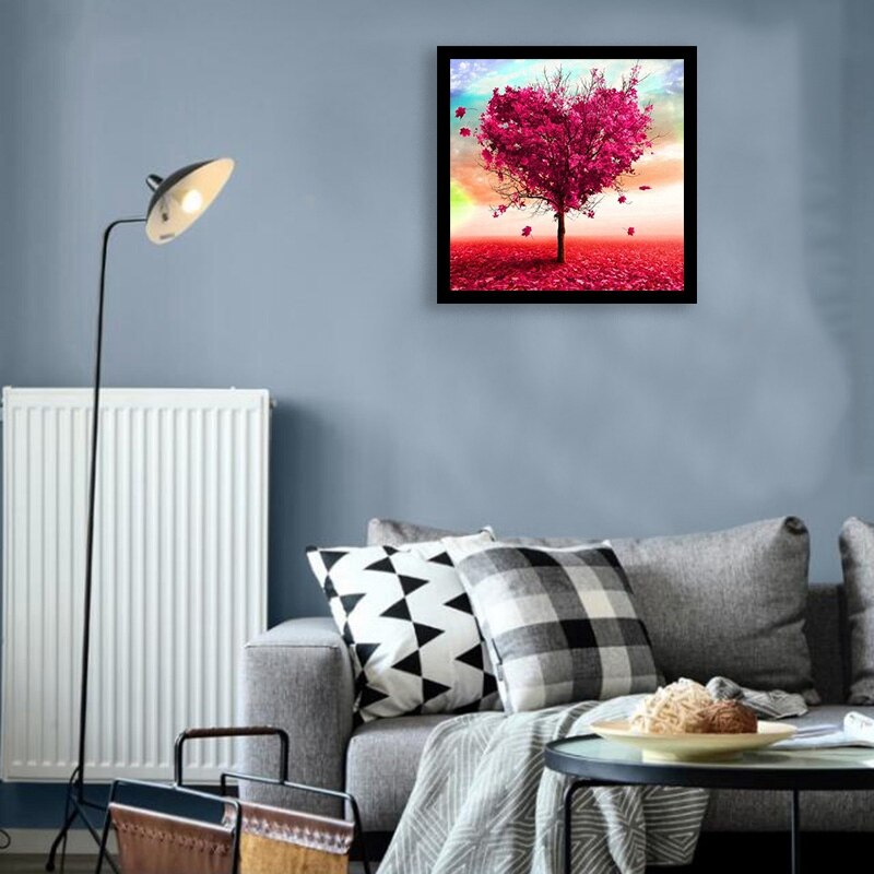 Paint By Numbers Kits for Adult, DIY Canvas Painting for Adults Beginner-Love Tree