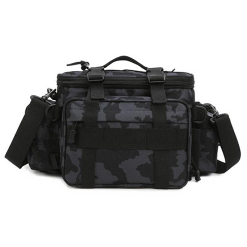 Multifunctional Waterproof Fishing Bag Single Shoulder Lure Backpack Reel Bag Straps Fish Tackle Bag: A
