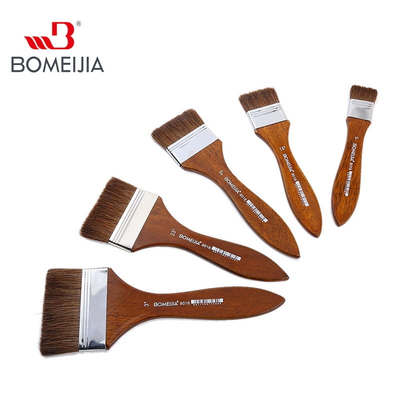 1Pc Paint Brushes Acrylic DIY Graffiti Brush Set For Artist Oil Scrubbing Brush School Drawing Paint Stationery Supplies